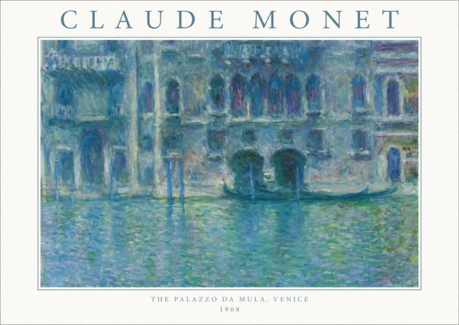Monet The Palazzo Da Mula, Venice No1 - Poster