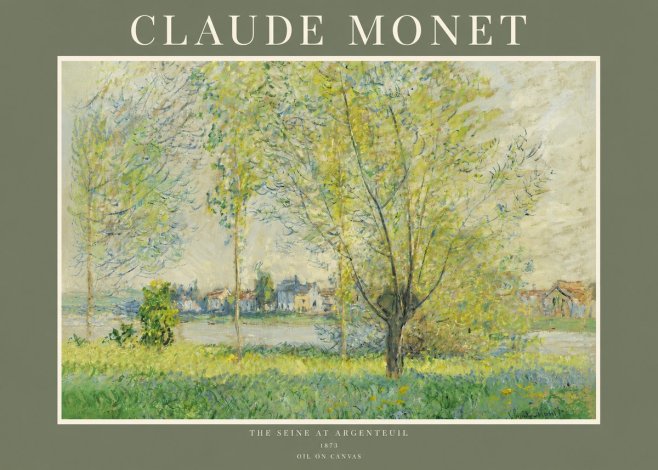 Monet The Seine at Argenteil No2 - Poster