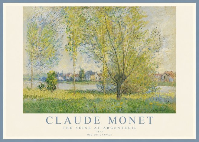 Monet The Seine at Argenteil No5 - Poster
