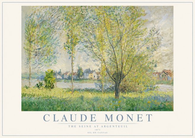 Monet The Seine at Argenteil No6 - Poster