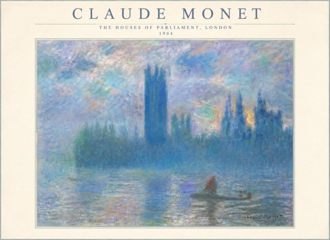 Monet The Houses of Parliament, London I No5 - Poster
