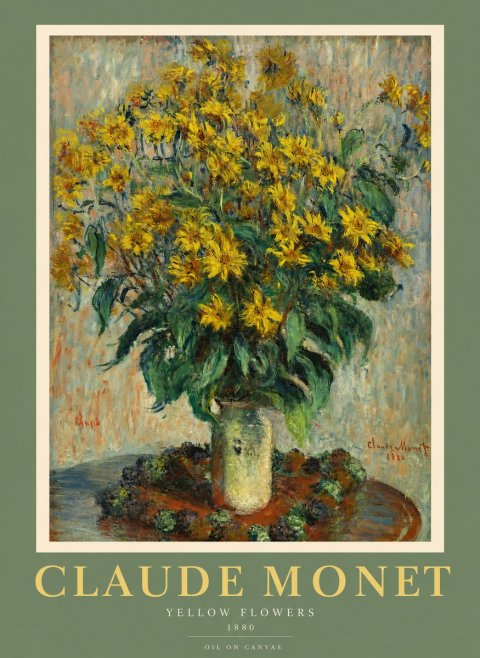 Monet Yellow Flowers No2 - Poster