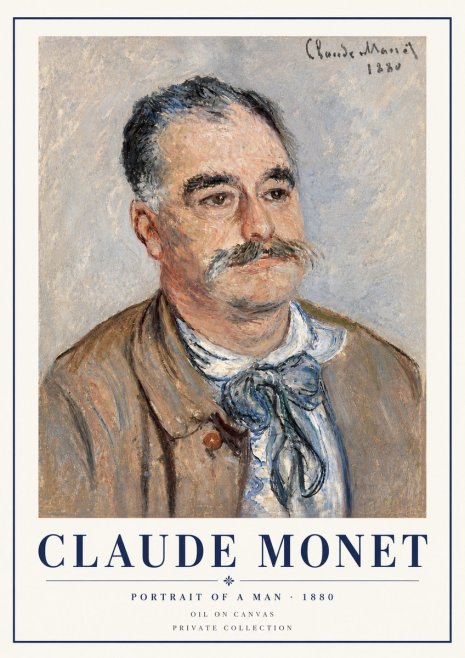 Monet Portrait of a Man No4 - Poster