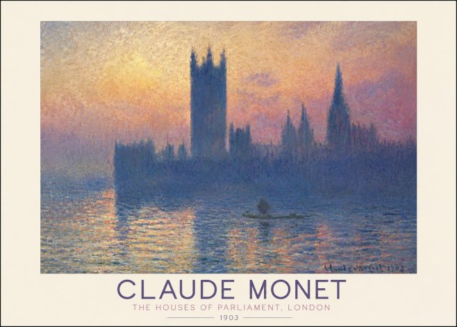Monet The Houses of Parliament, London II No5 - Poster
