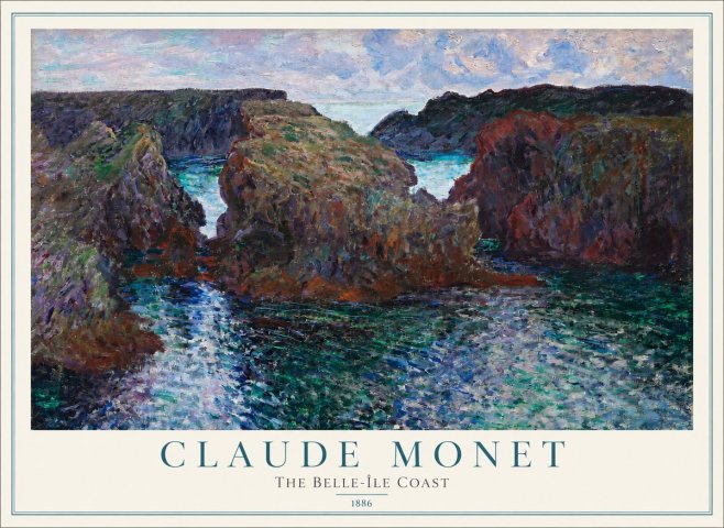 Monet The Belle-île Coast No2 - Poster