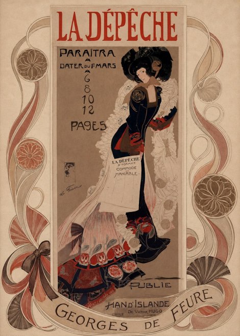 Georges de Feure La Dépêche - Han D'islande No6 - Poster