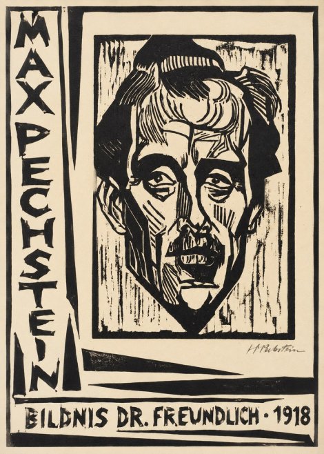 Max Pechstein Bildnis Dr. Freundlich • 1918 No2 - Poster