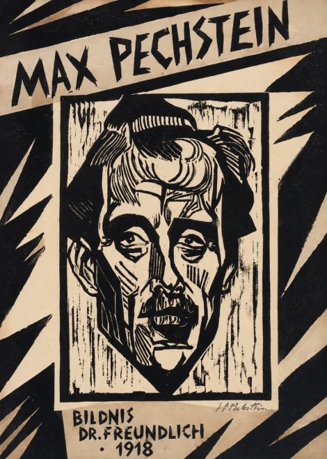 Max Pechstein Bildnis Dr. Freundlich • 1918 No4 - Poster