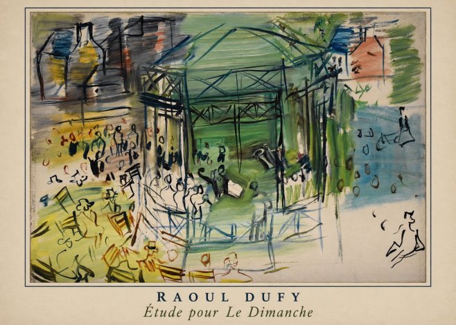 Raoul Dufy Étude Pour Le Dimanche No4 - Poster