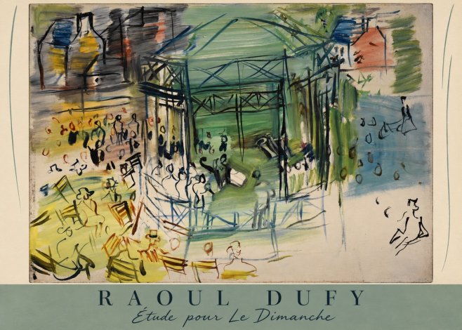 Raoul Dufy Étude Pour Le Dimanche No6 - Poster