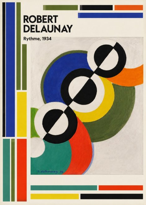 Robert Delaunay Rythme, 1934 No2 - Poster