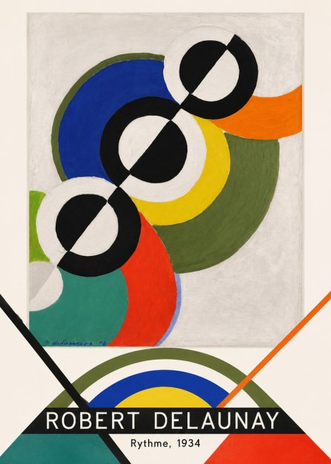 Robert Delaunay Rythme, 1934 No3 - Poster
