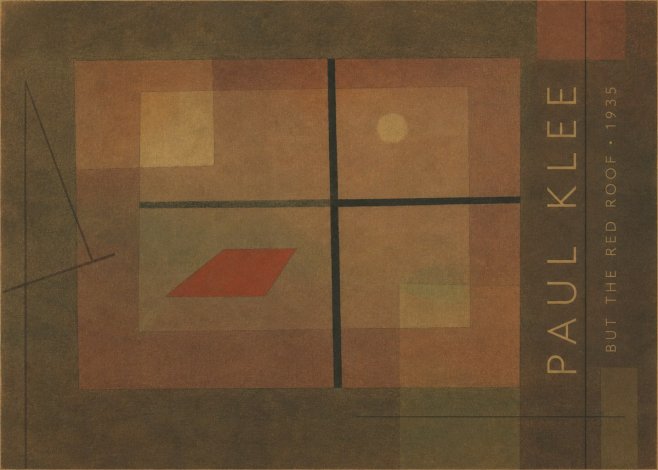 Paul Klee But the Red Roof No4 - Poster