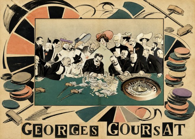 Georges Goursat At the Roulette Table No6 - Poster