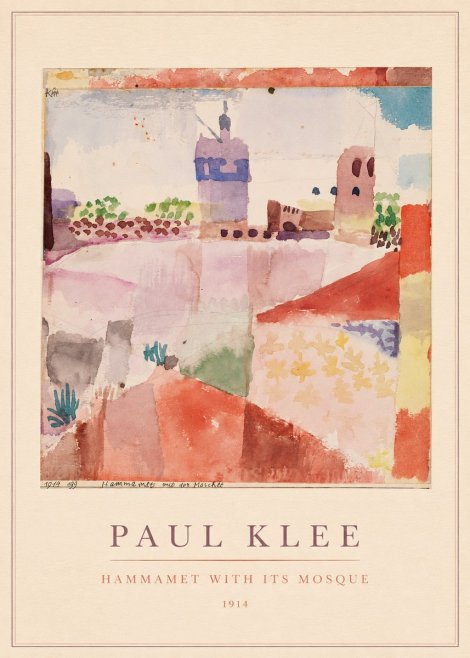 Paul Klee Hammamet with Its Mosque No3 - Poster