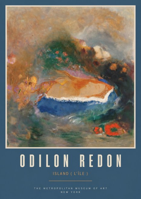 Odilon Redon Island (L'île) No2 - Poster