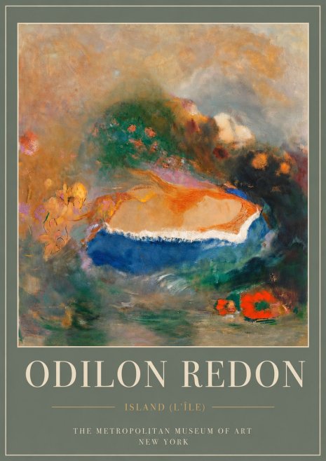 Odilon Redon Island (L'île) No4 - Poster