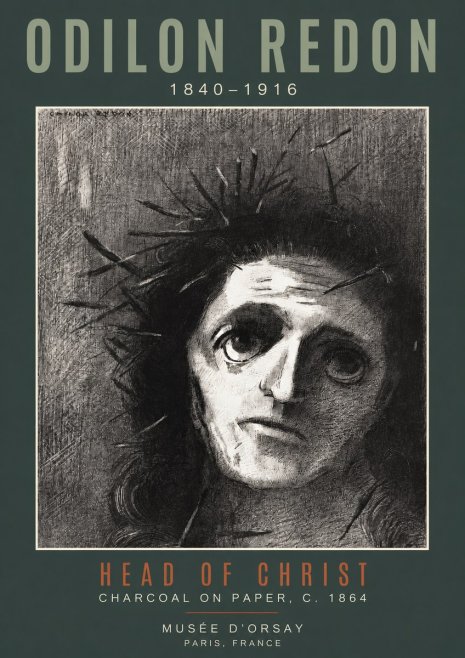 Odilon Redon Head of Christ I No2 - Poster
