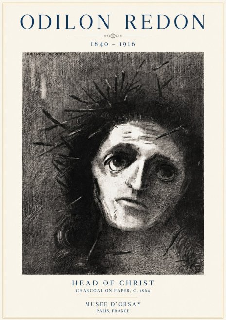 Odilon Redon Head of Christ I No3 - Poster