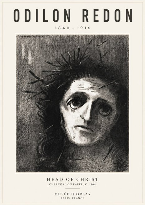 Odilon Redon Head of Christ I No6 - Poster