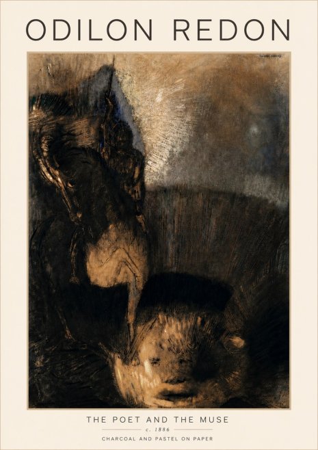 Odilon Redon The Poet and the Muse No5 - Poster