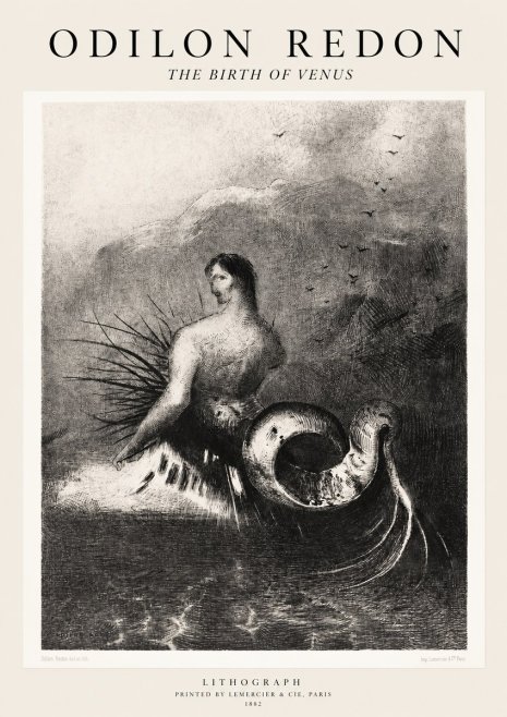 Odilon Redon The Birth of Venus No1 - Poster