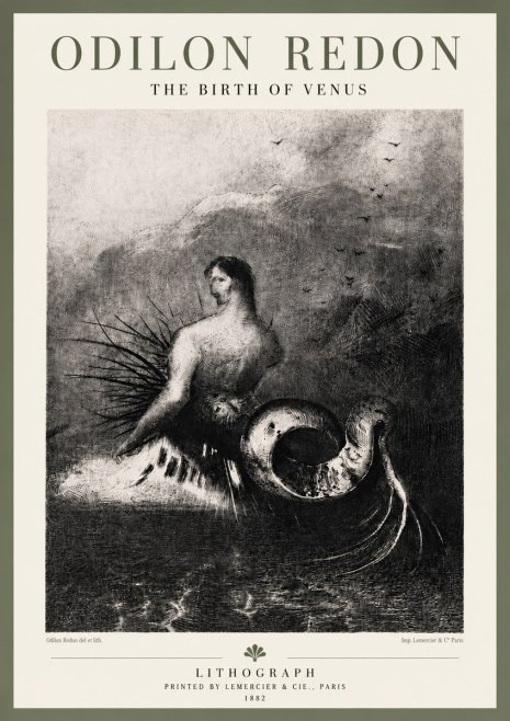 Odilon Redon The Birth of Venus No6 - Poster