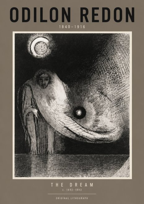 Odilon Redon The Dream No6 - Poster