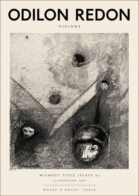 Odilon Redon Without Title (Plate V) No2 - Poster