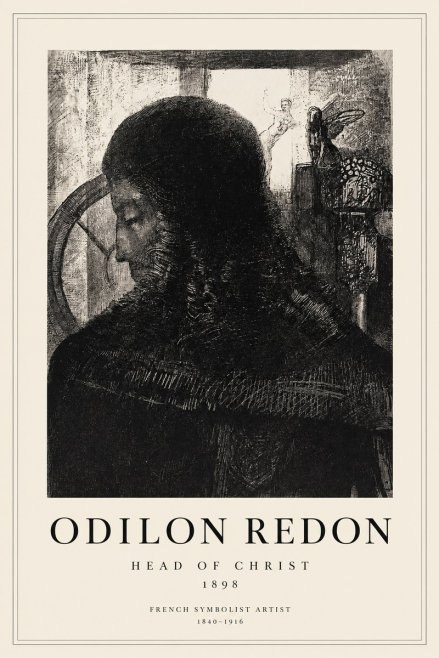 Odilon Redon Head of Christ II No1 - Poster