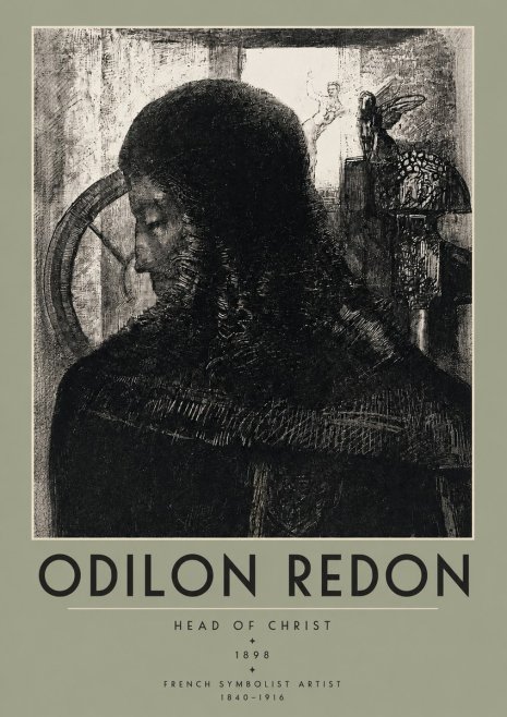 Odilon Redon Head of Christ II No2 - Poster