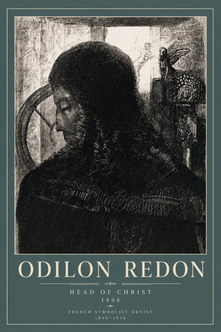Odilon Redon Head of Christ II No5 - Poster