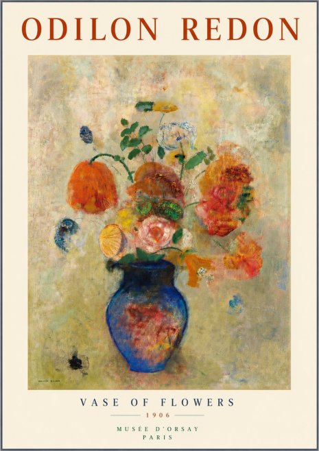 Odilon Redon Vase of Flowers No5 - Poster