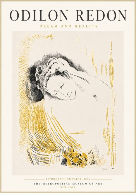 Odilon Redon Dream and Reality No6 - Poster