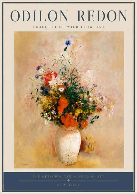 Odilon Redon Bouquet of Wild Flowers II No2 - Poster