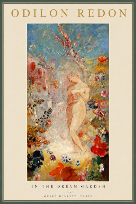 Odilon Redon In the Dream Garden No6 - Poster