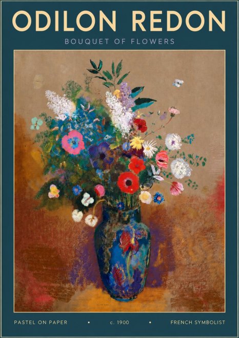 Odilon Redon Bouquet of Flowers No4 - Poster