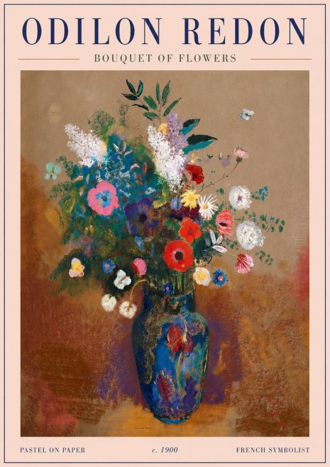 Odilon Redon Bouquet of Flowers No6 - Poster