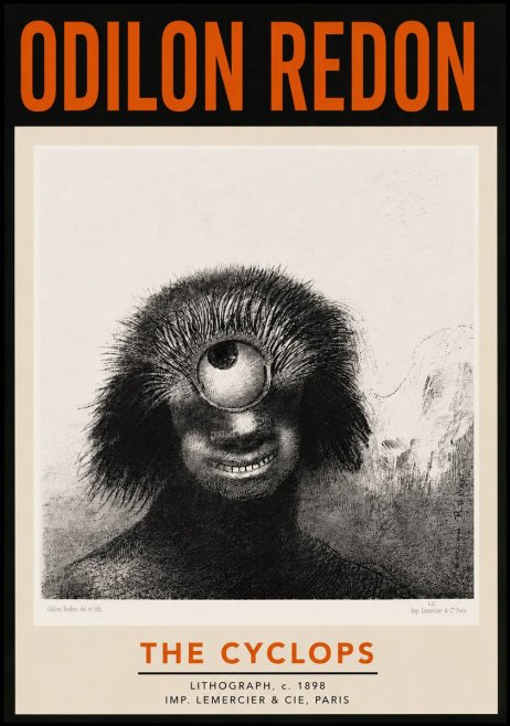 Odilon Redon The Cyclops II No5 - Poster