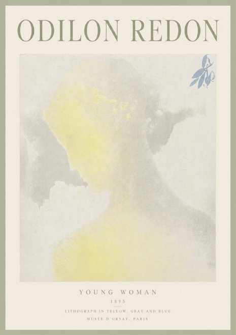 Odilon Redon Young Woman No3 - Poster