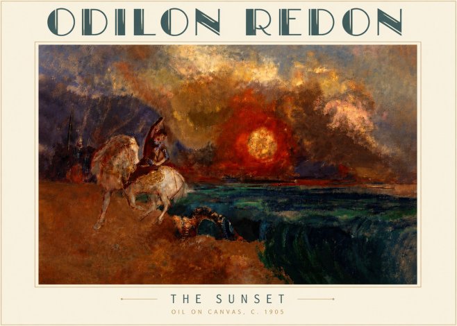 Odilon Redon The Sunset No4 - Poster