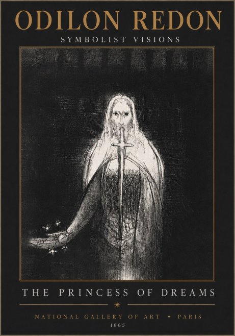 Odilon Redon The Princess of Dreams No4 - Poster