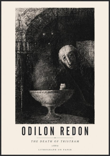 Odilon Redon The Death of Tristram No3 - Poster