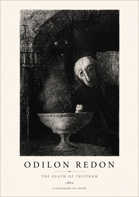 Odilon Redon The Death of Tristram No5 - Poster