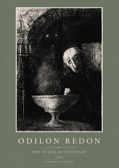 Odilon Redon The Death of Tristram No6 - Poster