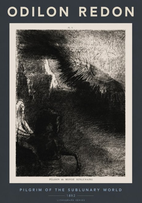 Odilon Redon Pèlerin Du Monde Sublunaire No4 - Poster