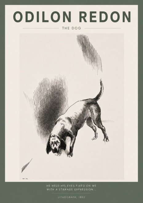 Odilon Redon The Dog No2 - Poster