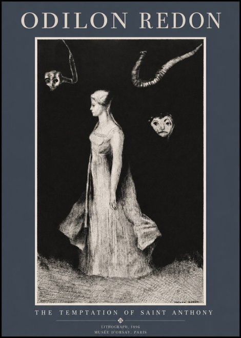 Odilon Redon The Temptation of Saint Anthony No2 - Poster