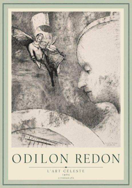Odilon Redon L'art Céleste No5 - Poster