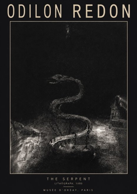 Odilon Redon The Serpent No2 - Poster